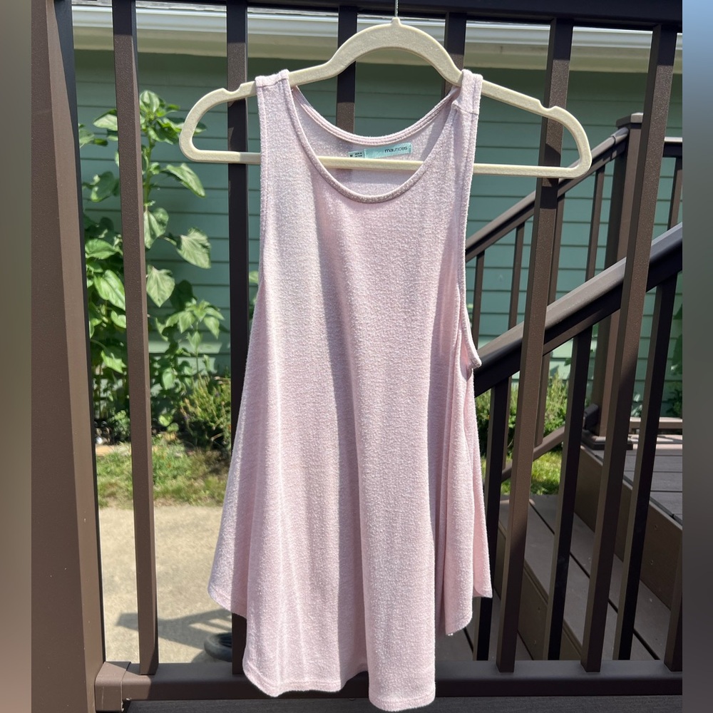 Women’s Light Pink Tunic Length Maurices Tank Top Size Medium